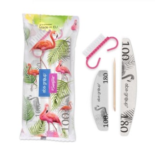 Набір Aba Group 100/180: Standard пилка + Mini полір + Дерев'яна паличка + Щітка