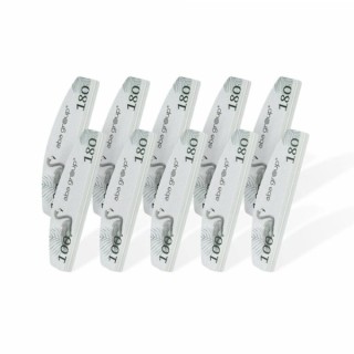 Полірувальник для нігтів Aba Group Sweet Mini Crescent Flaming 100/180 10 шт.