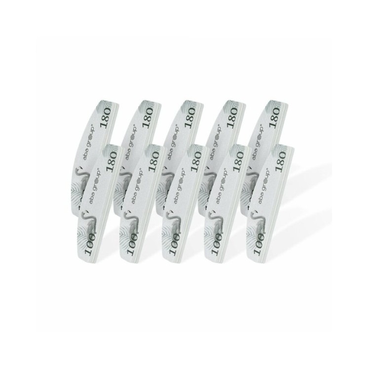 Полірувальник для нігтів Aba Group Sweet Mini Crescent Flaming 100/180 10 шт.