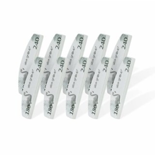 Aba Group Sweet Nagellak Mini Crescent Flaming 180/240 10 Stuks Aba Group Sweet Nagellak Mini Crescent Flaming 180/240 10 Stuks