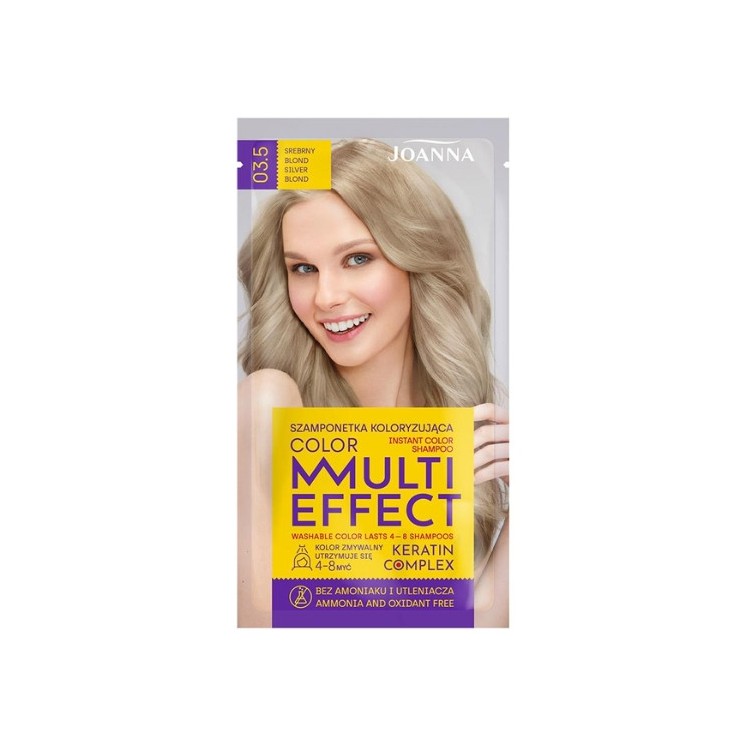 Joanna Multi Effect Color Szamponetka do włosów koloryzująca /03,5/ Srebrny Blond
