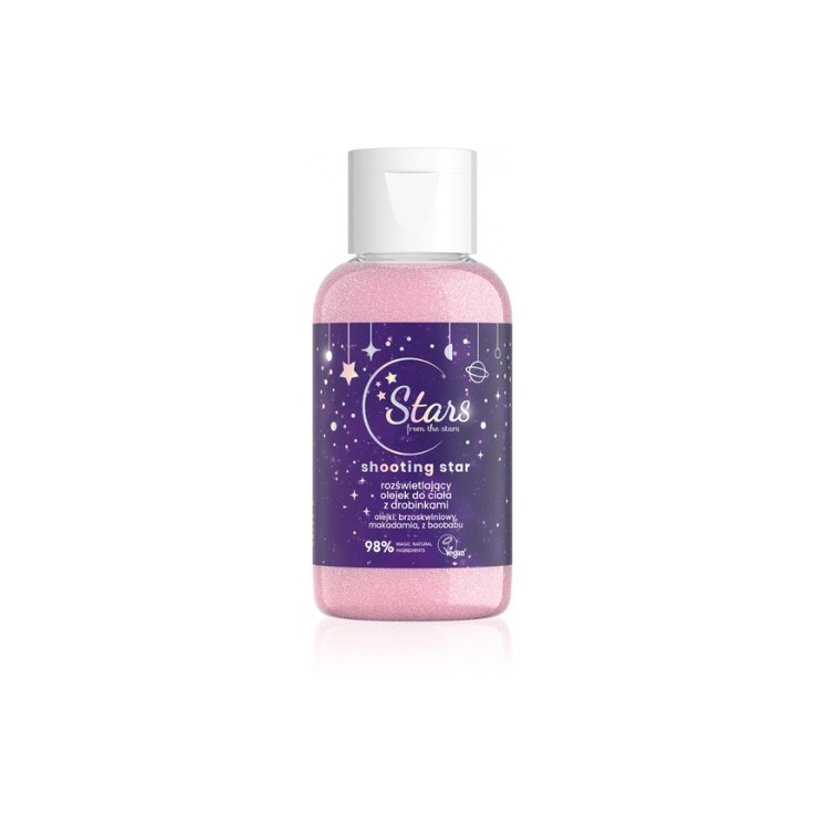 Stars from The Stars Shooting Star rozświetlający Olejek do ciała z drobinkami Travel Size 50 ml