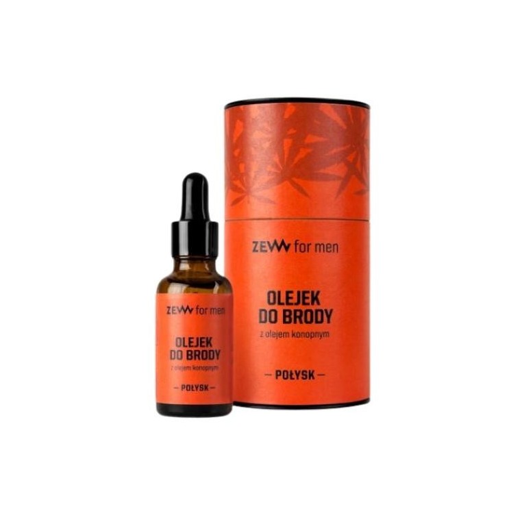 Zew For Men Olejek do brody z olejem konopnym Połysk 30 ml
