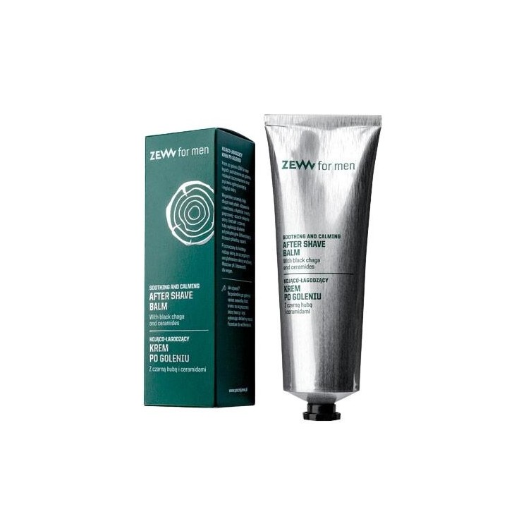 Zew for Men kojąco-łagodzący Krem po goleniu dla mężczyzn z Czarną Hubą i Ceramidami 80 ml