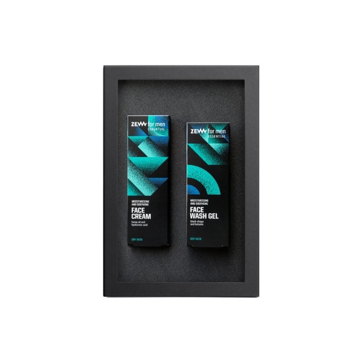 Zew for Men Essential Pakiet dla mężczyzn: Krem do twarzy + Żel do mycia twarzy
