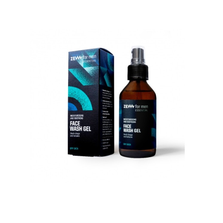 Zew for Men Essential nawilżająco-łagodzący Żel do mycia twarzy dla mężczyzn do skóry suchej 100 ml
