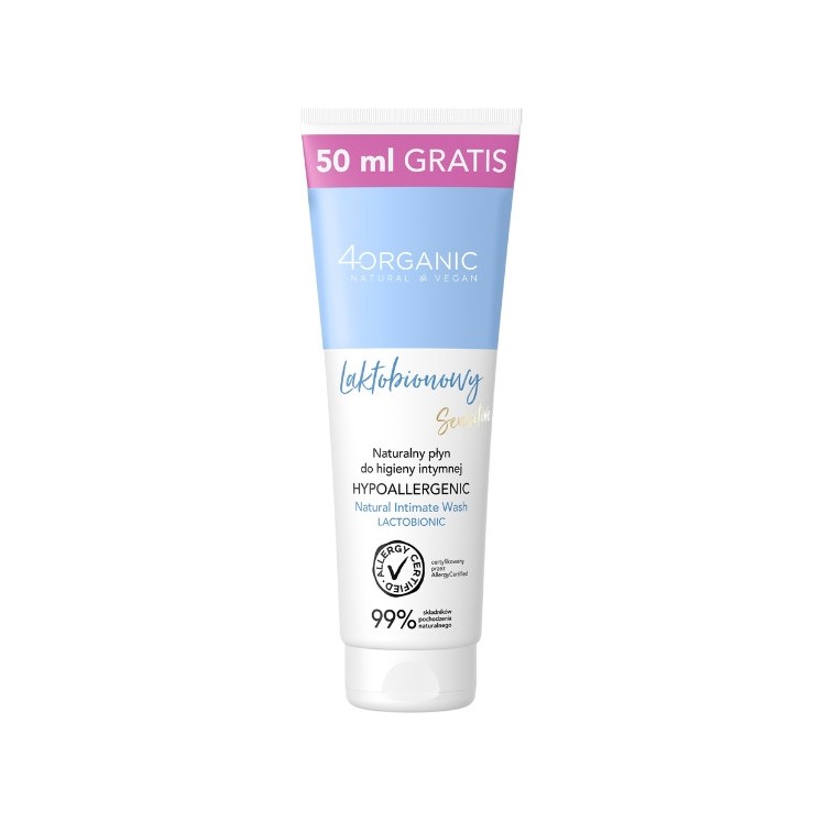 4Organic naturalny Płyn do higieny intymnej Laktobionowy 250 ml