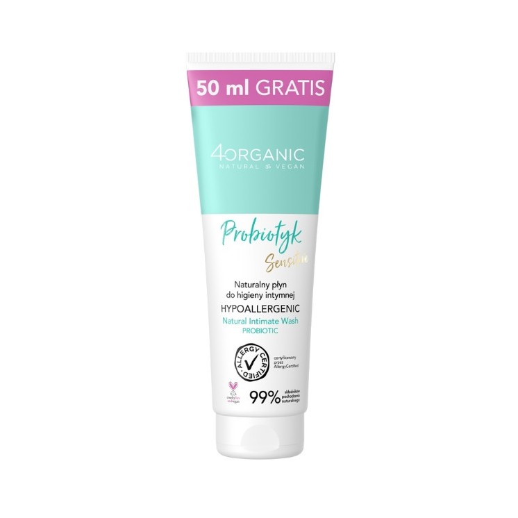 4Organic naturalny Płyn do higieny intymnej Probiotyk 250 ml