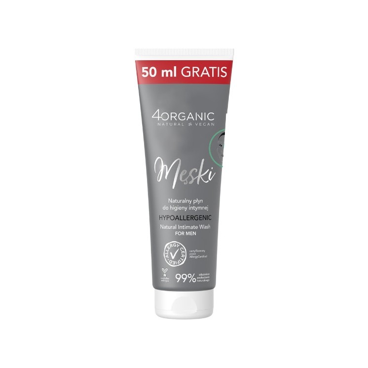 4Organic naturalny Płyn do higieny intymnej dla mężczyzn 250 ml
