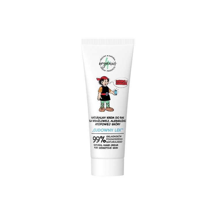 4Organic Kajko i Kokosz Натуральний крем для рук для чутливої, алергічної та атопічної шкіри Miracle Medicine 50 мл