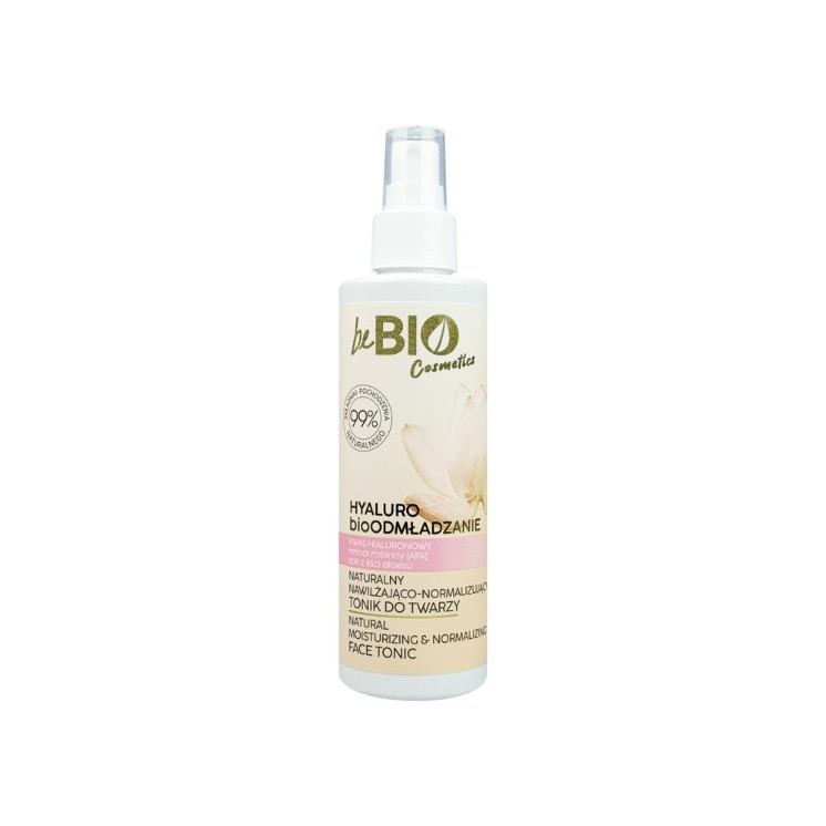 beBio Ewa Chodakowska Hyaluro bioOdmładzanie naturalny Tonik do twarzy nawilżająco-normalizujący 200 ml