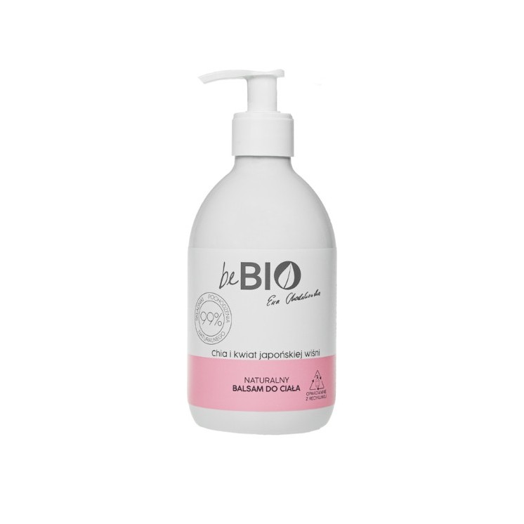 beBio Ewa Chodakowska naturalny Balsam do ciała Chia i Kwiat Japońskiej Wiśni 400 ml