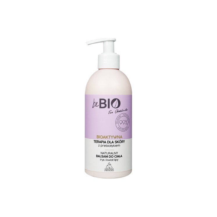 beBio Ewa Chodakowska Bioaktywna Terapia dla skóry naturalny Balsam do ciała Irys i Kwiat Lipy 400 ml