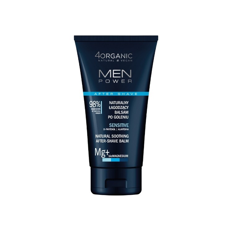4Organic Men Power натуральний бальзам після гоління для чоловіків Sensitive 150 мл