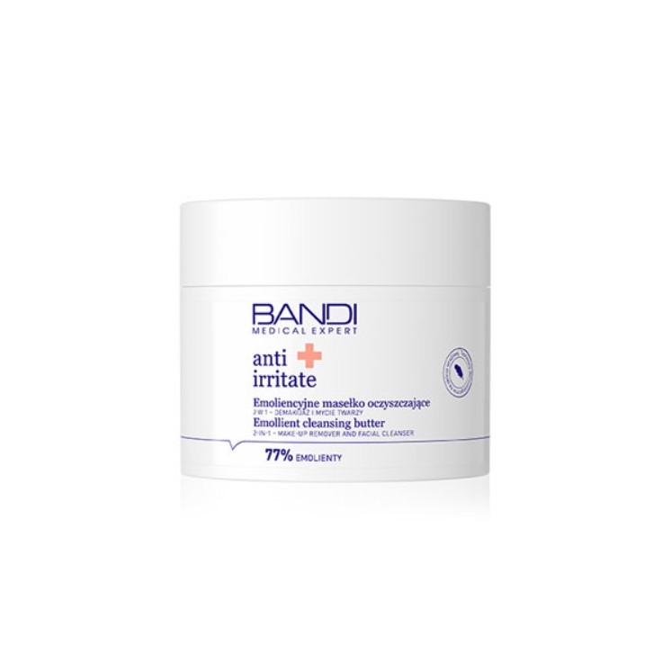 Bandi Medical Expert Anti Irritate emoliencyjne Masełko oczyszczające 2w1 do demakijażu i mycia twarzy 90 ml