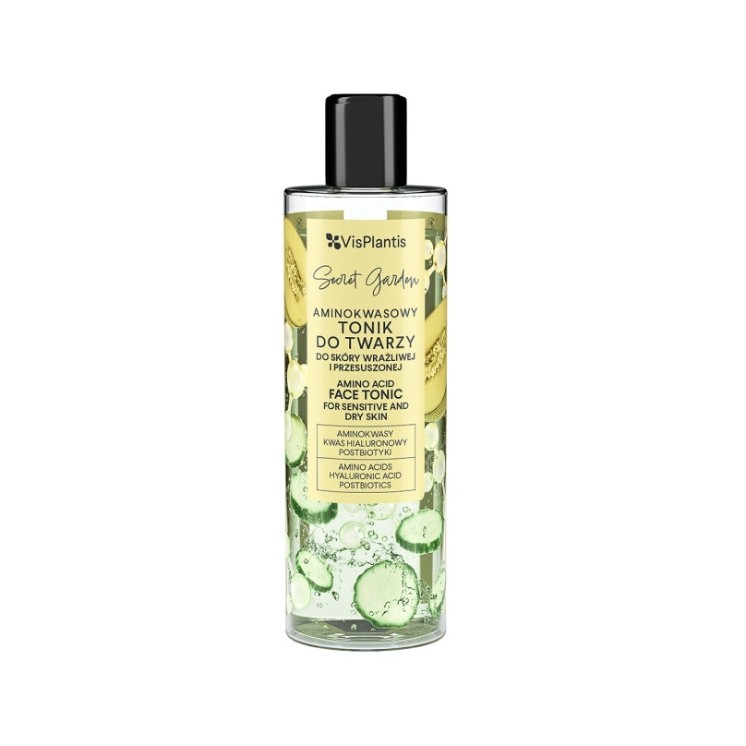 Vis Plantis Secret Garden aminokwasowy Tonik do twarzy do skóry wrażliwej i przesuszonej 200 ml