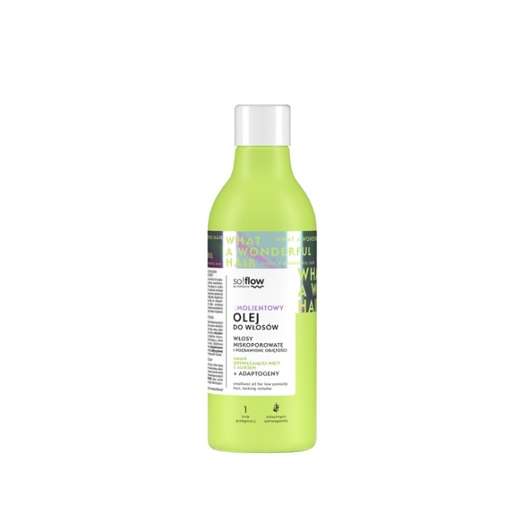 Vis Plantis so!flow Emolientowy Olej do włosów niskoporowatych i pozbawionych objętości 150 ml