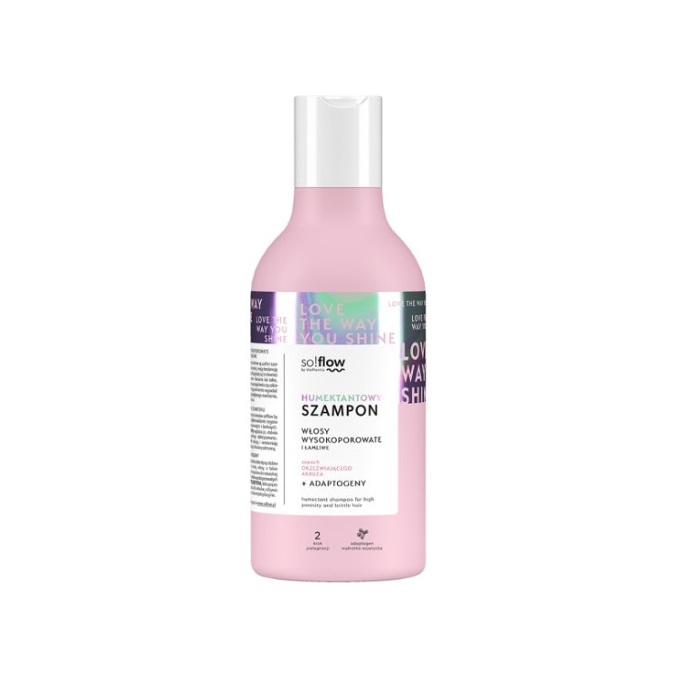 Vis Plantis so!flow Humektankowy Szampon do włosów wysokoporowatych i łamliwych 400 ml