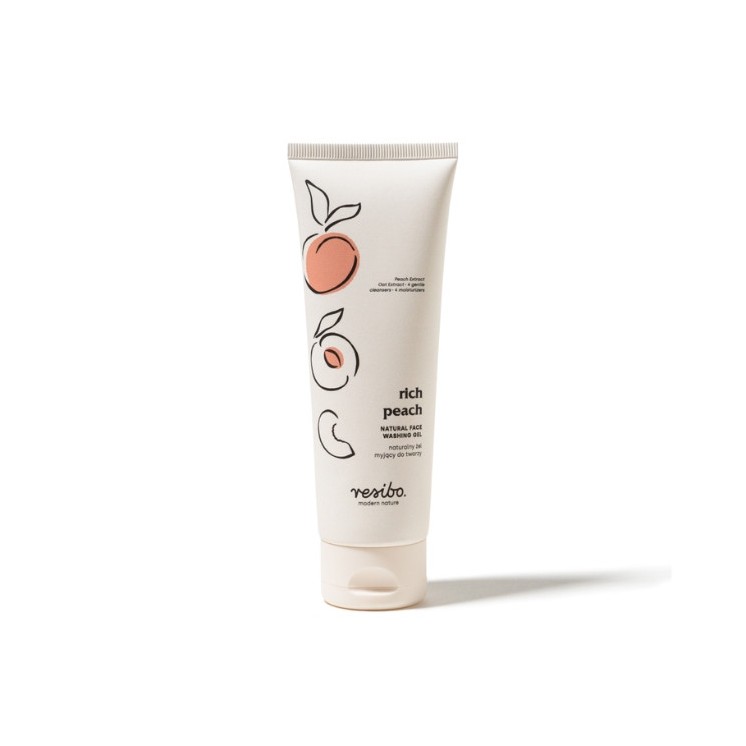 Resibo Rich Peach natural face wash gel 125 ml