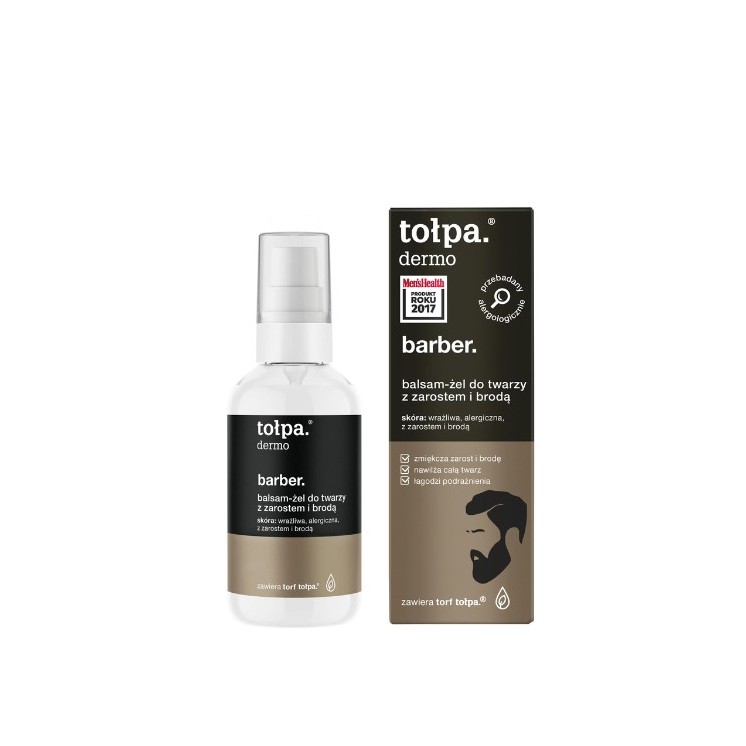 Tołpa Dermo Barber. Balsam-żel do twarzy z zarostem i brodą dla mężczyzn 75 ml