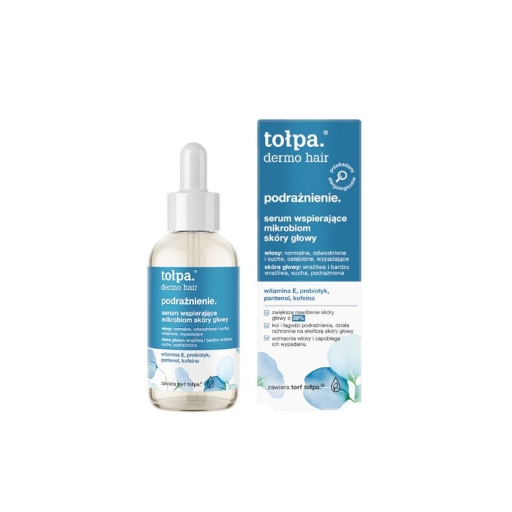 Tołpa Dermo Hair Podrażnienie. Serum wspierające mikrobiom skóry głowy 75 ml