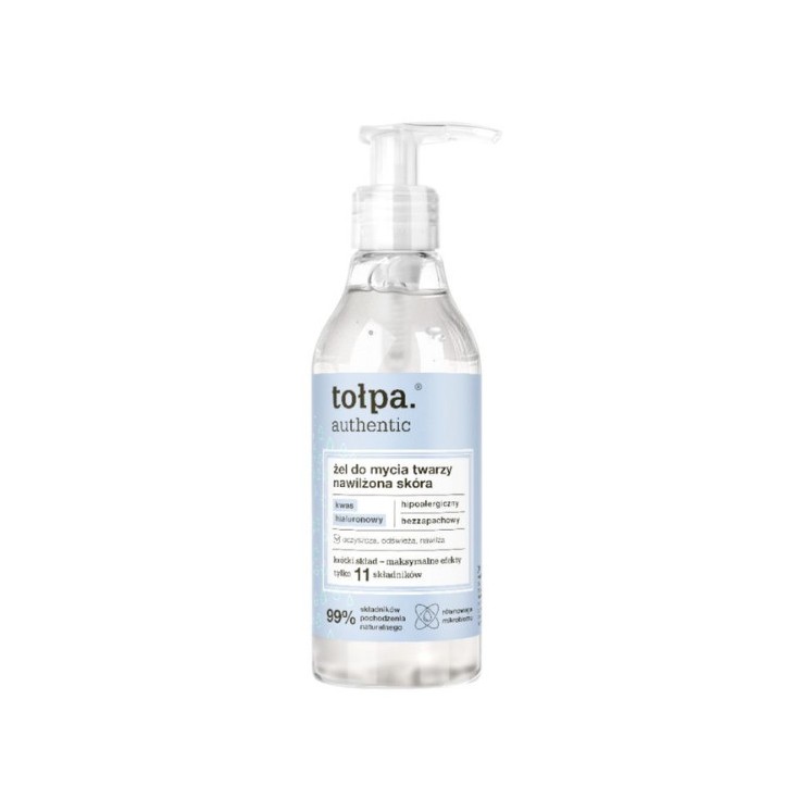 Tołpa Authentic Żel do mycia twarzy nawilżona skóra 195 ml