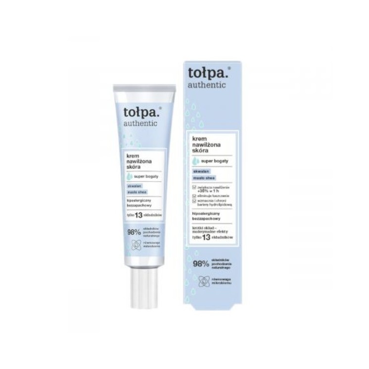 Tołpa Authentic super gezichtscrème gehydrateerde huid 40 ml