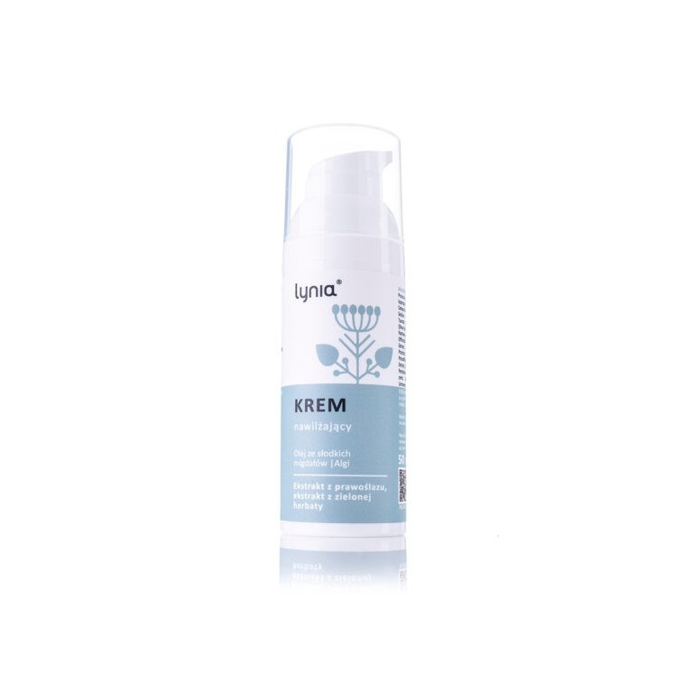Lynia Moisturizing Face Cream with Sweet Almond Oil and Algae 50 ml