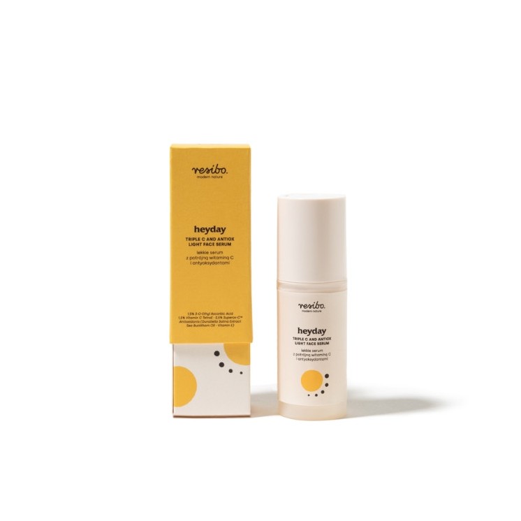 Resibo Heyday lekkie Serum do twarzy z potrójną Witaminą C i antyoksydantami 30 ml
