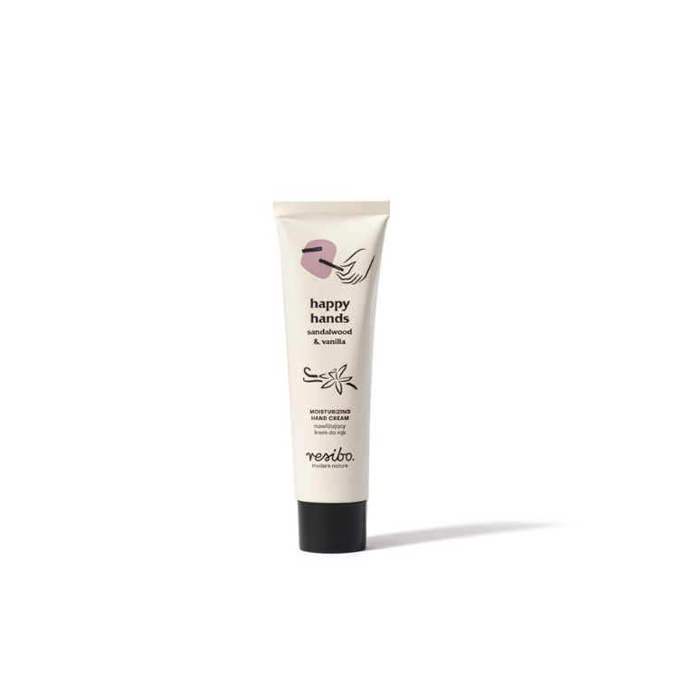 Resibo Happy Hands nawilżający Krem do rąk Drzewo Sandałowe & Wanillia 50 ml
