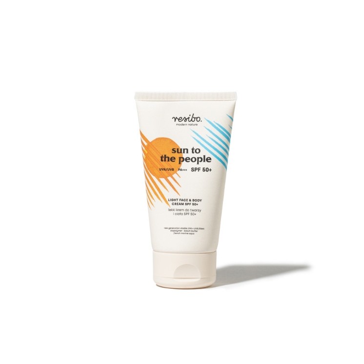 Resibo Sun to the People lekki Krem do twarzy i ciała SPF50+ 150 ml