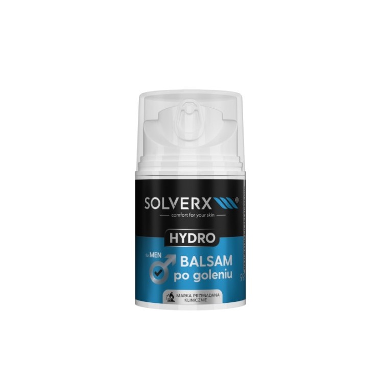 Solverx for Men Hydro Balsam po goleniu dla mężczyzn nawilżający 50 ml