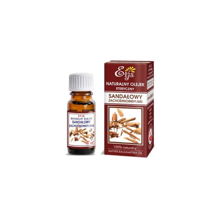 Etja Naturalny Olejek eteryczny Sandałowy Zachodnioindyjski 10 ml