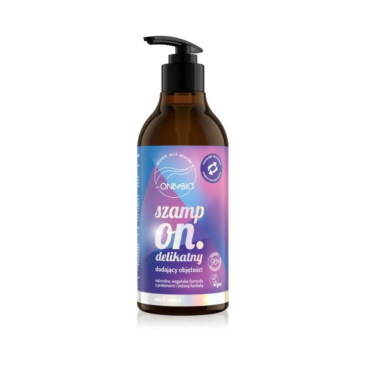 ONLYBIO Reverse Washing Szampon do włosów delikatny dodający objętości 400 ml