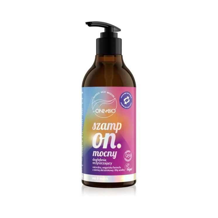 ONLYBIO Reverse Washing Szampon do włosów mocny dogłębnie oczyszczający 400 ml