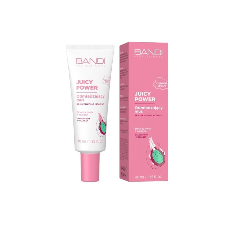 Bandi Juicy Power odmładzający Mus w kremie do twarzy Smoczy Owoc + Kolagen 40 ml