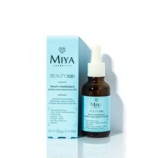 Miya Cosmetics BEAUTY .Lab Moisturizing face Serum with triple hyaluronic acid 2% 30ml Miya Cosmetics BEAUTY .Lab Moisturizing face Serum with triple hyaluronic acid 2% 30ml