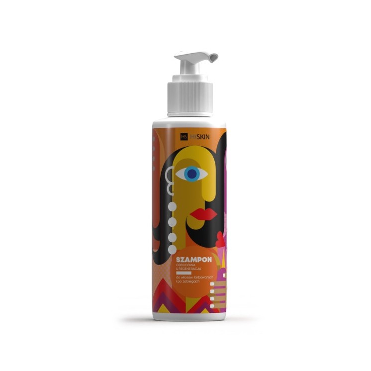 HiSkin Art Line Szampon do włosów po koloryzacji i zabiegach fryzjerskich Odbudowa & Regeneracja 300 ml