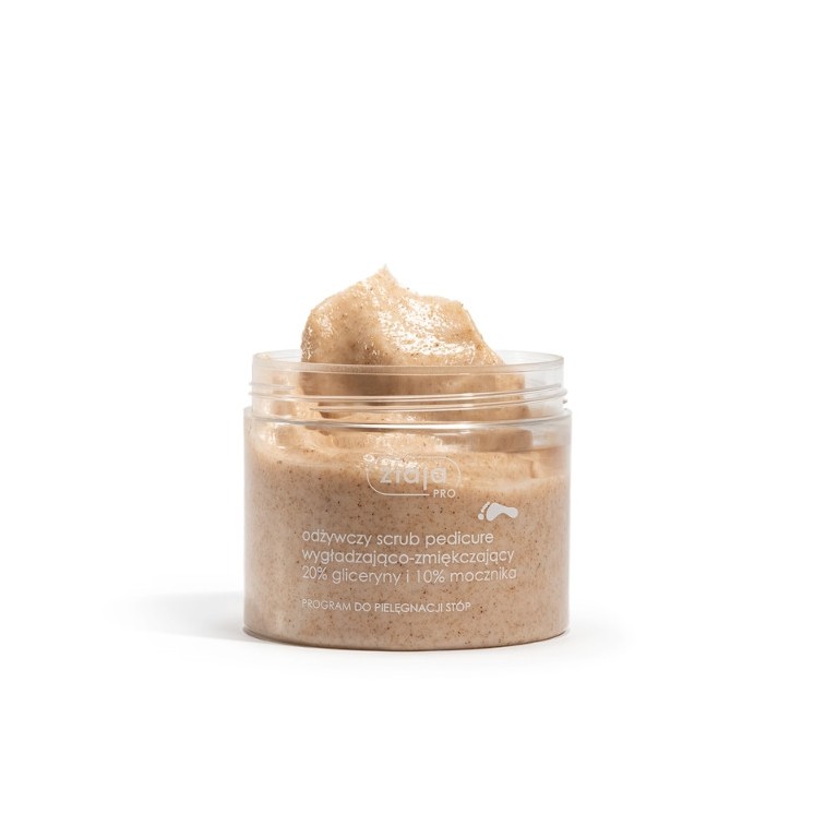 Ziaja Pro pedicure odżywczy Scrub do stóp wygladzająco - zmiękczający z Gliceryną i Mocznikiem 300 ml