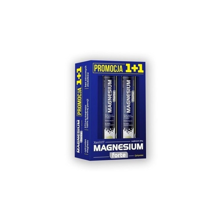 XeniVIT Magnesium Forte Cytrynian 20 + 20 tabletek