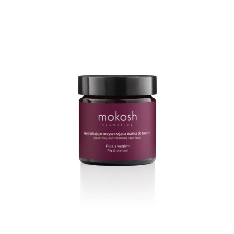Mokosh gladmakend en reinigend Vijgengezichtsmasker met houtskool 60 ml