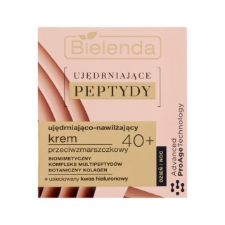 Bielenda Ujędrniające Peptydy przeciwzmarszczkowy Krem do twarzy 40+ ujędrniająco-nawilżający 50 ml Bielenda Ujędrniające Peptydy przeciwzmarszczkowy Krem do twarzy 40+ ujędrniająco-nawilżający 50 ml