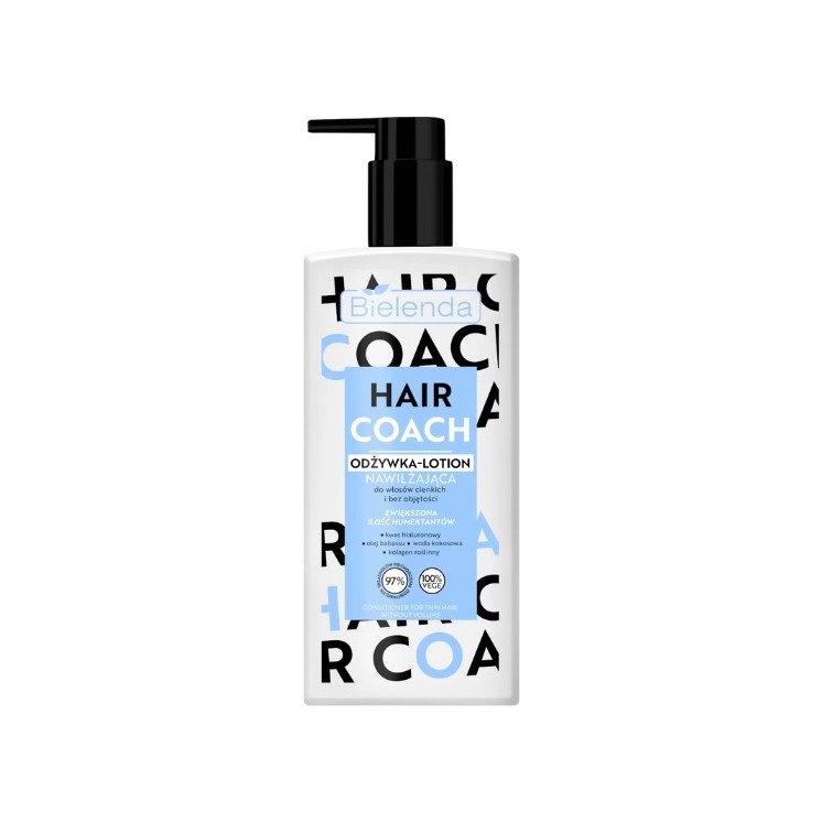 Bielenda Hair Coach nawilżająca Odżywka-lotion do włosów cienkich i bez objętości 280 ml