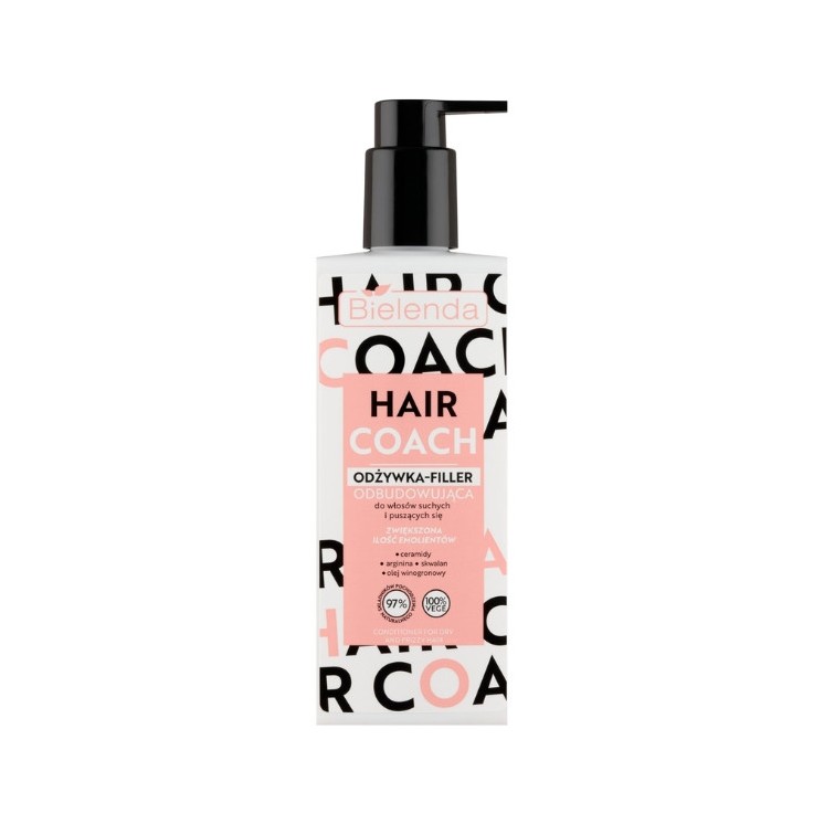 Bielenda Hair Coach odbudowująca Odżywka-filler do włosów suchych i puszących się 280 ml