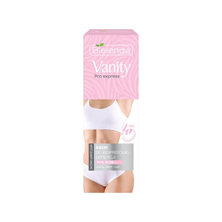 Bielenda Vanity Pro Express Krem do ekspresowej depilacji ciała Pink Aloe 75 ml