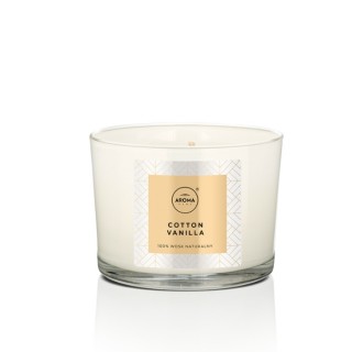 Aroma Home Elegance Series Cotton Vanilla Duftkerze 115 g