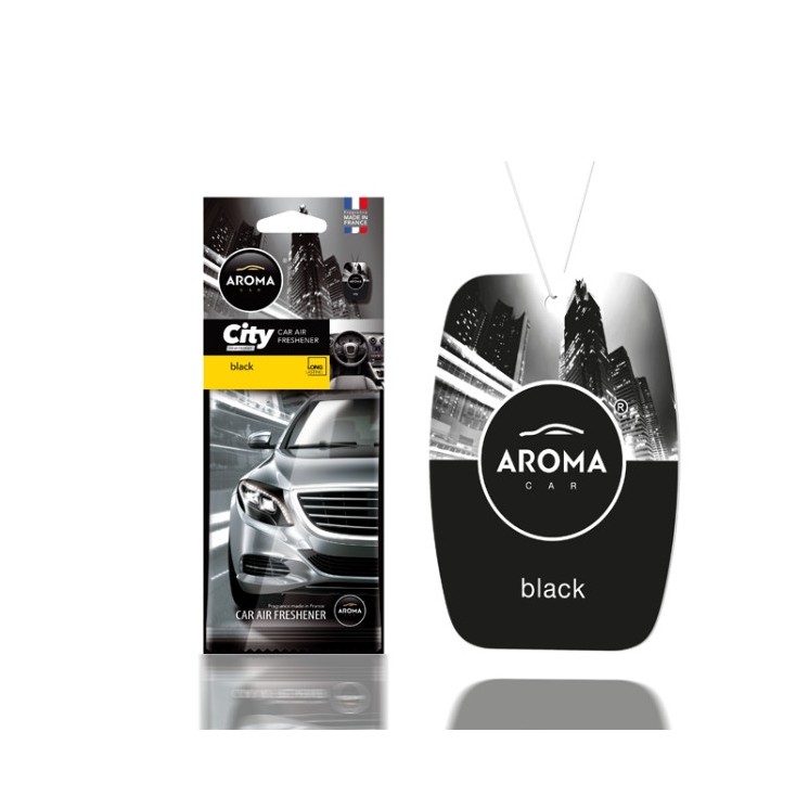 Aroma Car City Zawieszka zapachowowa do samochodu Black 1 sztuka