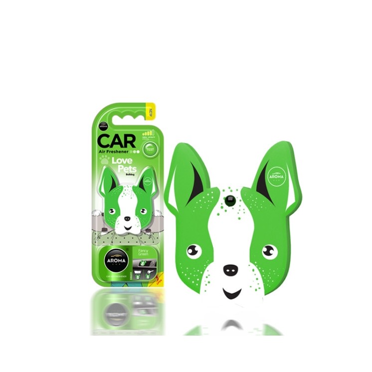 Підвіска з запахом автомобіля Aroma Car Dog Fancy Green , 1 шт