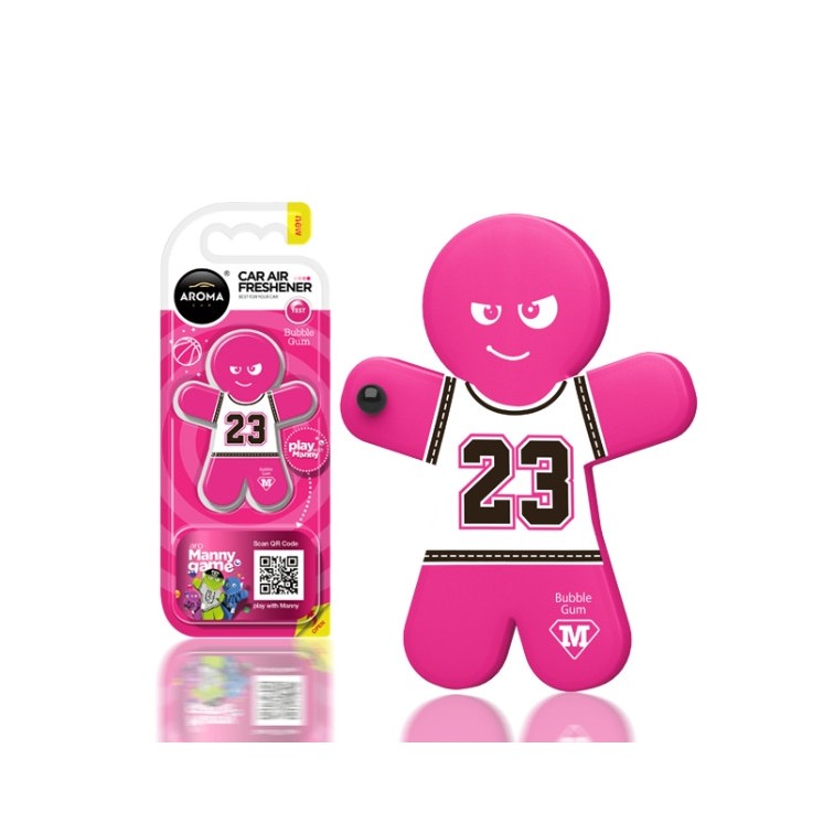 Aroma Car Manny Zawieszka zapachowowa do samochodu Bubble Gum 1 sztuka
