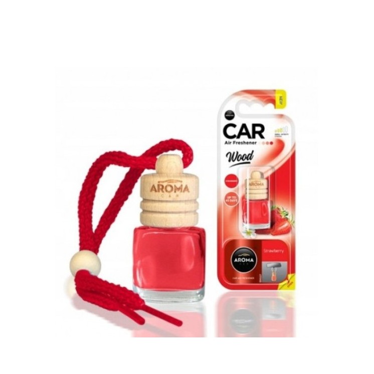 Aroma Car Wood Odświeżacz powietrza do samochodu Strawberry 6 ml